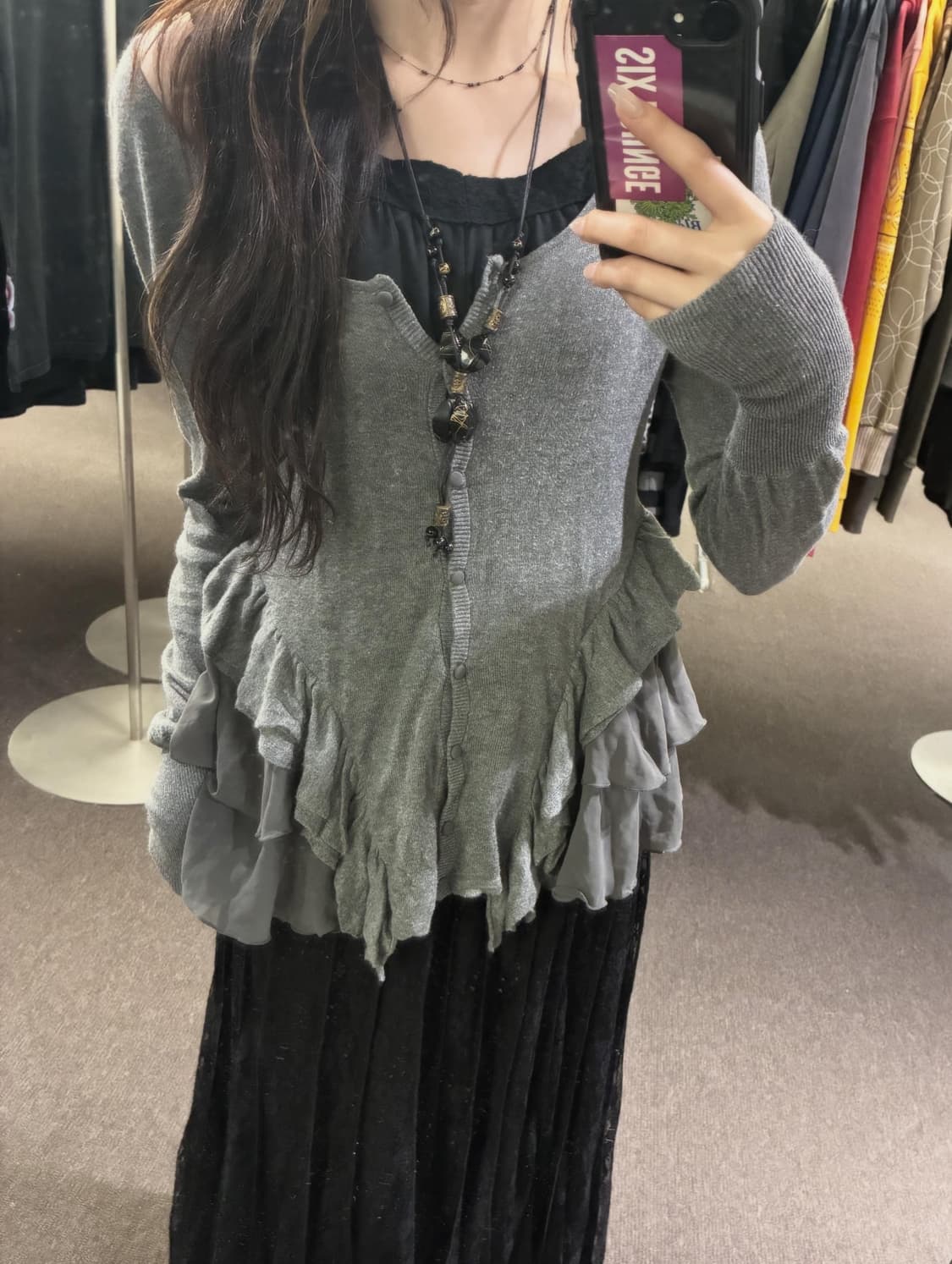 Grey Vintage Ruffle 🐩🐾 상품이미지2