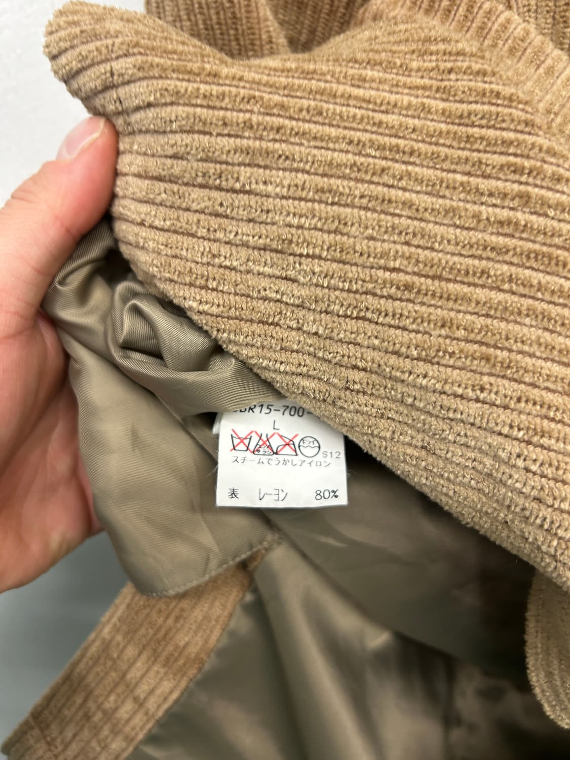 JPN 버버리 코듀로이 자켓 브라운 상품이미지7