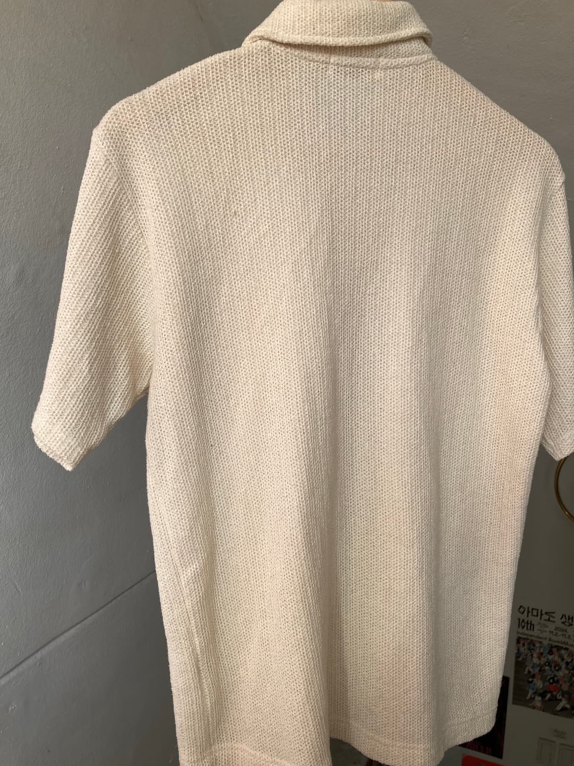 면 75% 남성용 레이어드 반팔 니트 상품이미지7