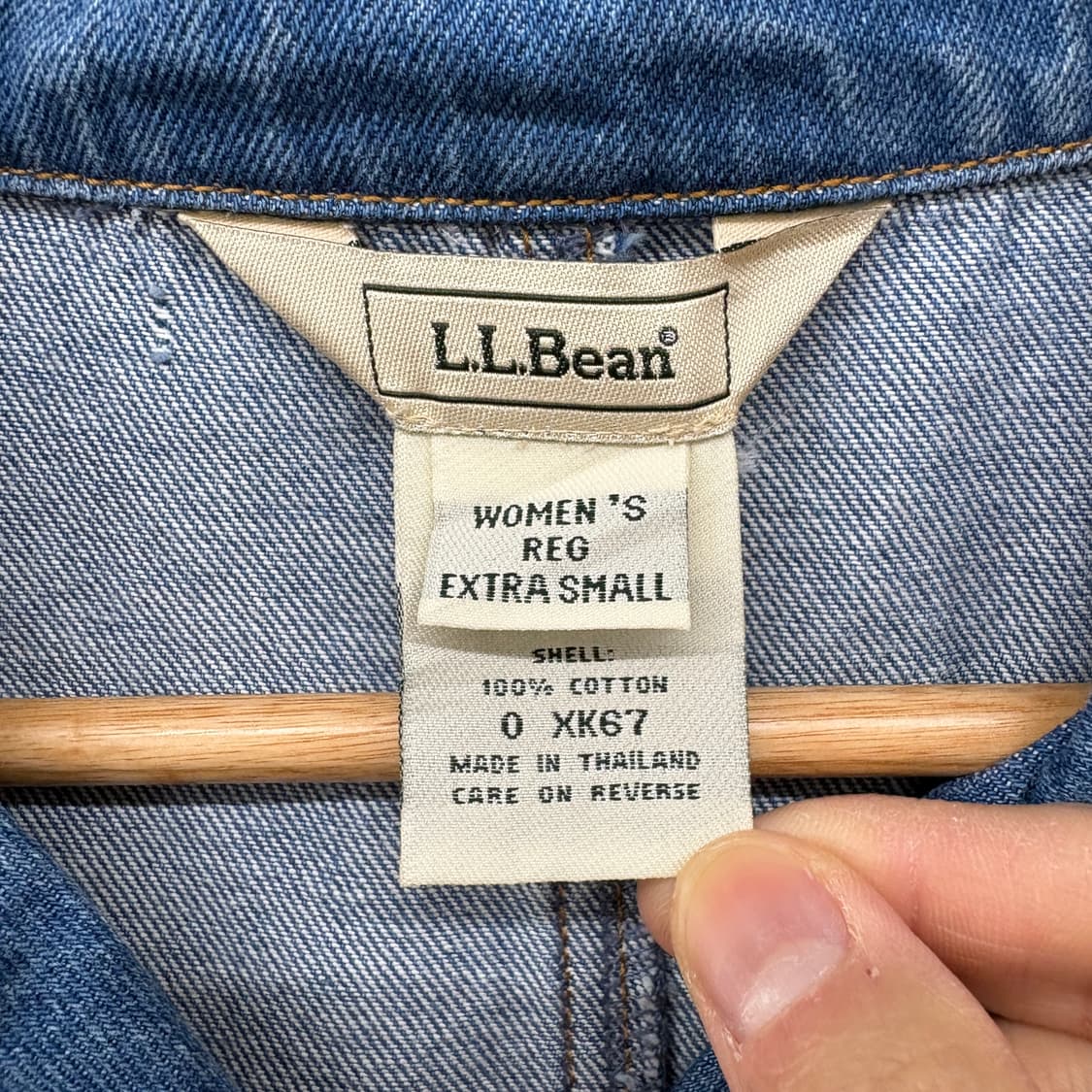 L.L.Bean 여성 데님 더블 자켓 여m 상품이미지4