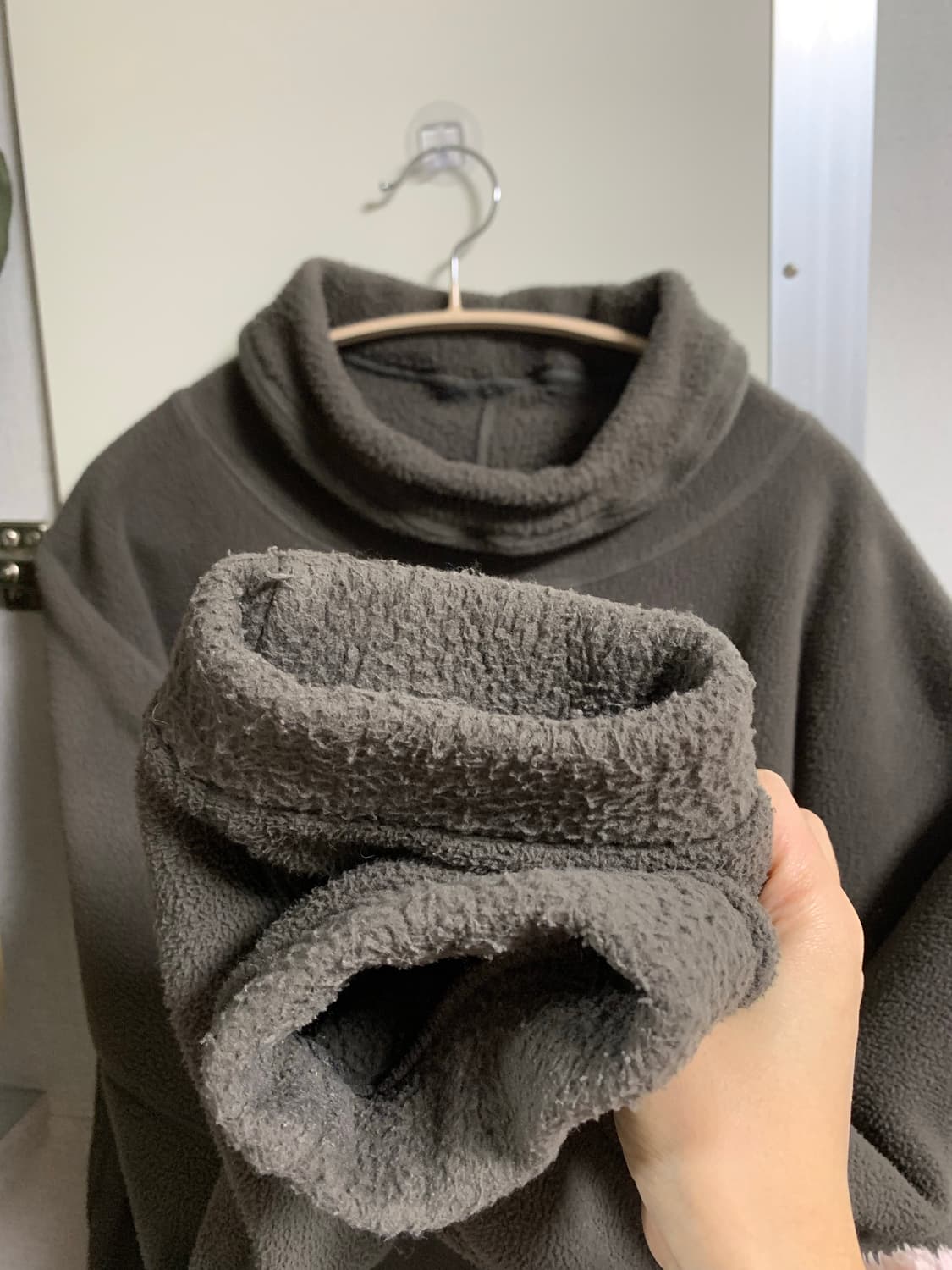 쉬이즈큐트 오버사이즈드 플리스 그레이 상품이미지4