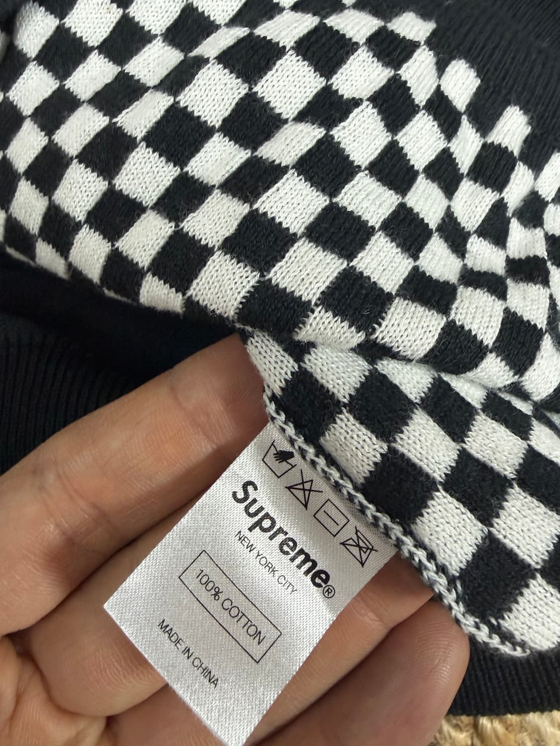 슈프림 Supreme Checkerboard Knit  M 상품이미지5