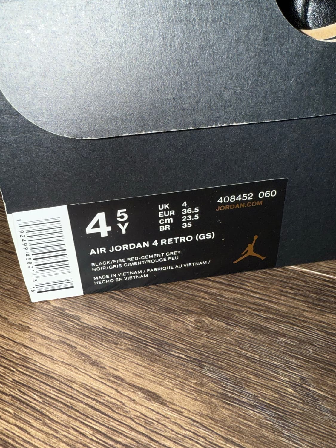 나이키 조던4 레트로 브레드 235 상품이미지2
