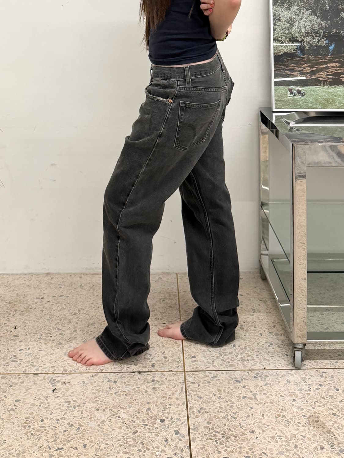 리바이스 505 레귤러 스트레이트 블랙 상품이미지2