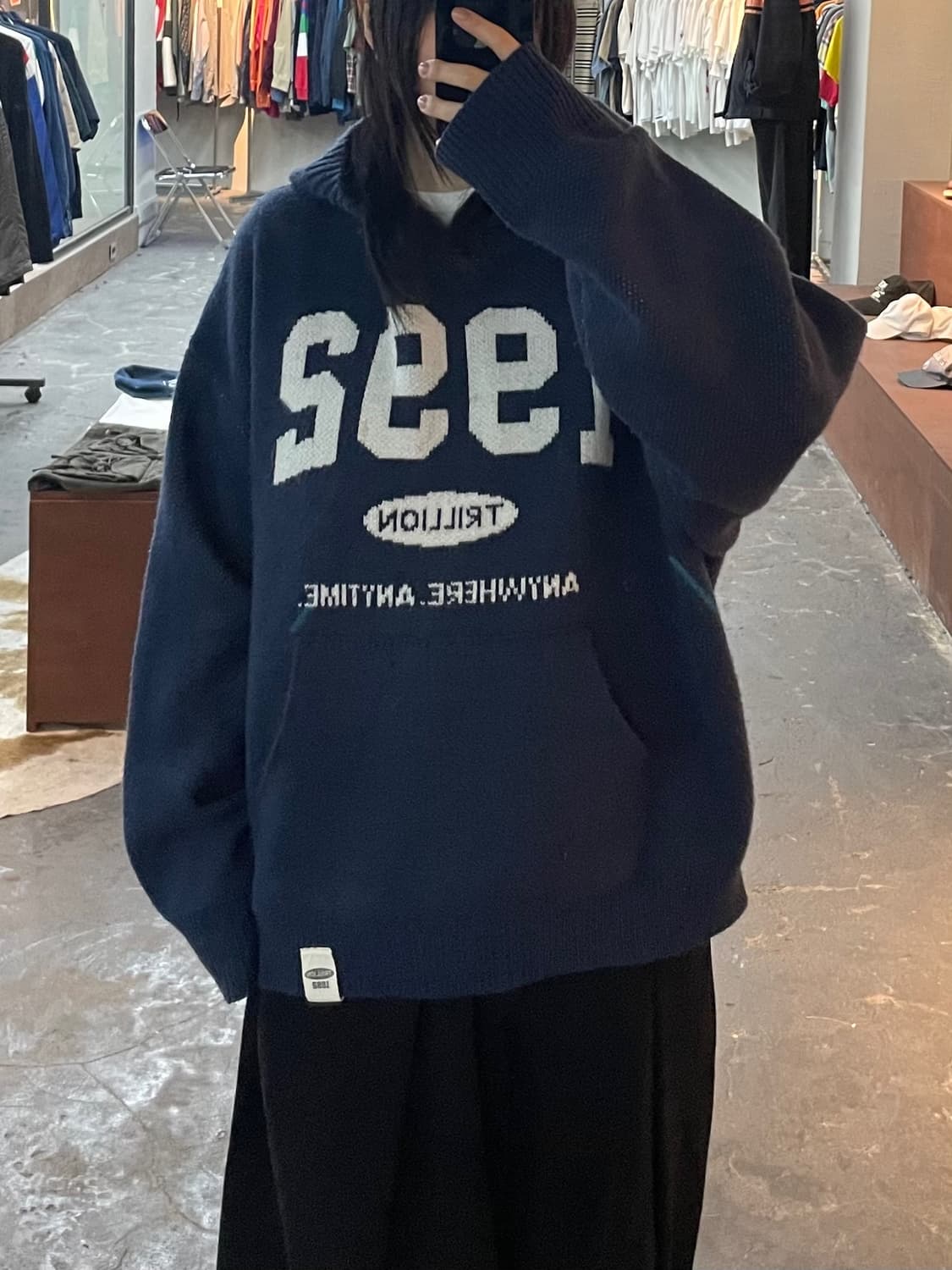 트릴리온 워셔블 1992 그래픽 자카드 후드니트 H2476 상품이미지1