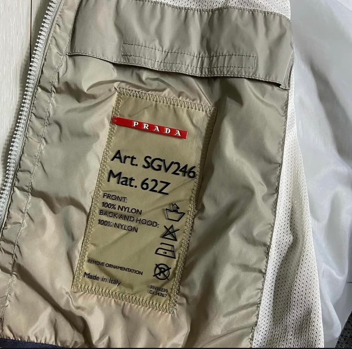 [52] SS2000 프라다 스포츠 파이핑 자켓 SGV246 상품이미지8