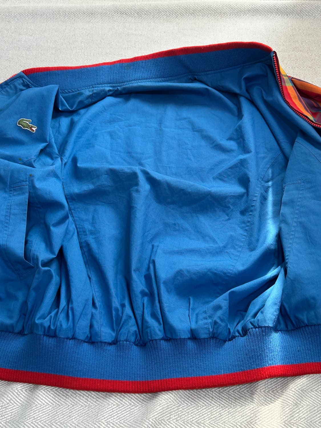 Vintage 라코스테 타탄체크 봄버 여성 95 상품이미지9