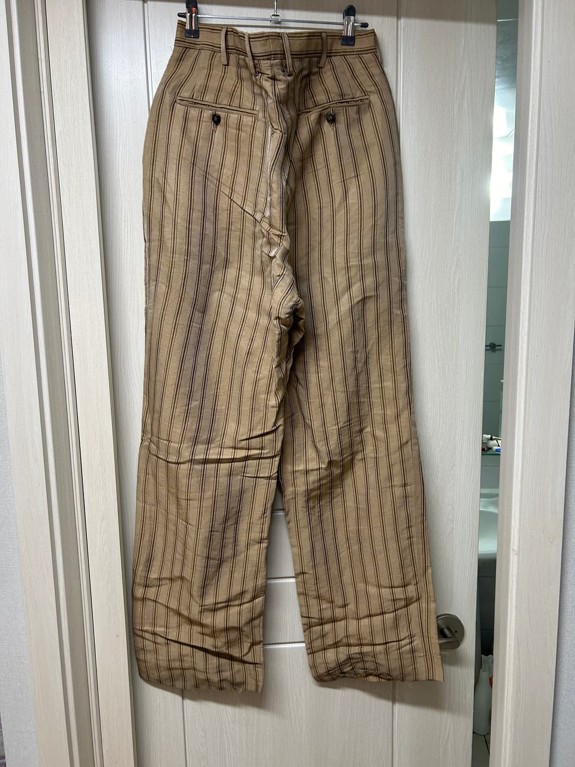 CMMN SWDN 리넨 스트라이프 팬츠 상품이미지2