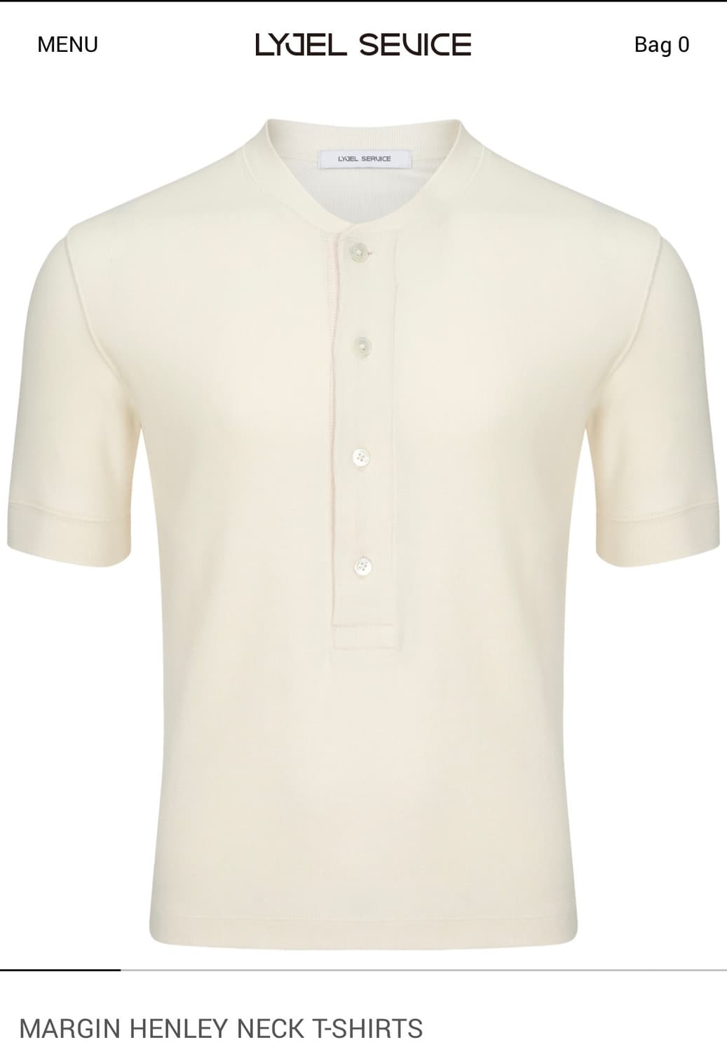 리젤서비스 헨리넥 티셔츠 상품이미지1