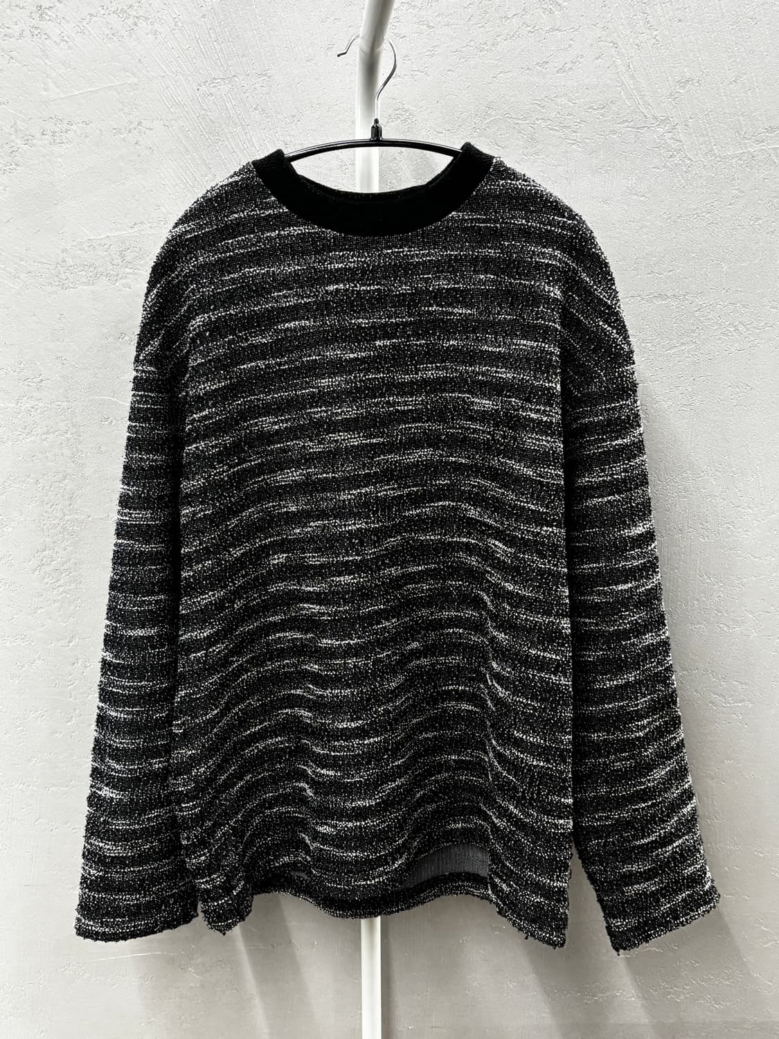 메종미네드블랙 스트라이프 니트 M 상품이미지2