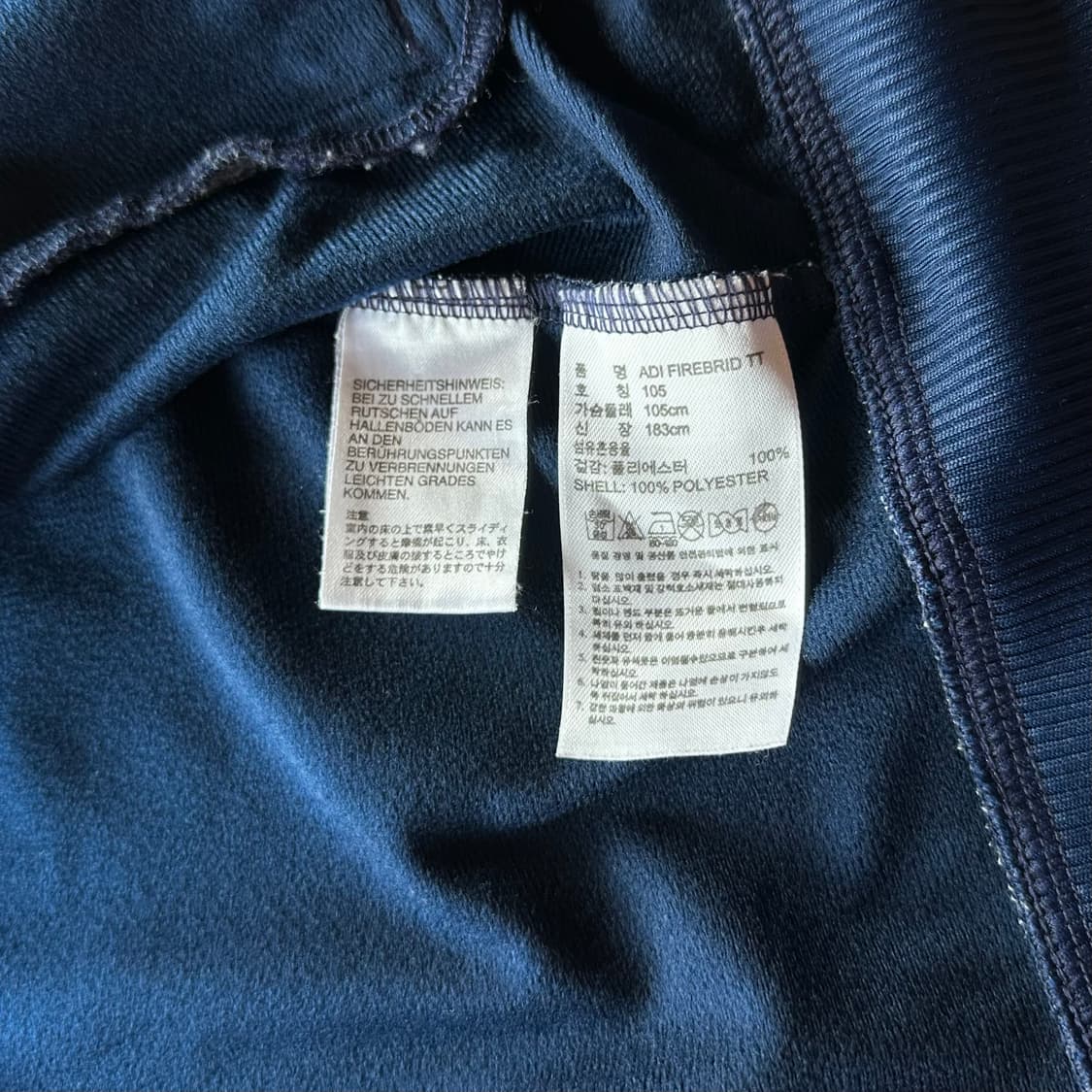 [XL]아디다스 구형 파이어버드 네이비 트랙탑 져지 상품이미지6