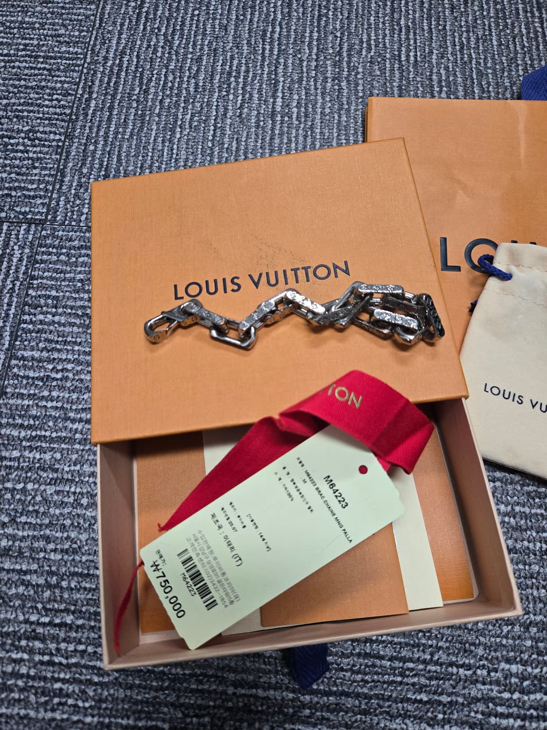 [특가][정품] 루이비통 버질아블로 체인 팔찌 상품이미지5