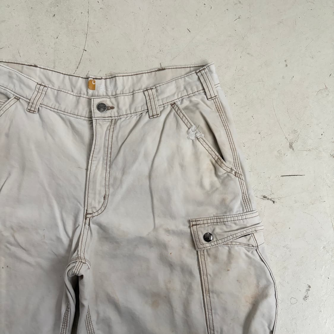 칼하트 빈티지 카고 워크 반바지 36 상품이미지4