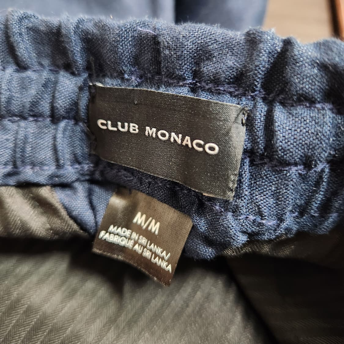 H347 [M] 클럽모나코 한섬 린넨 밴딩 바지 상품이미지4