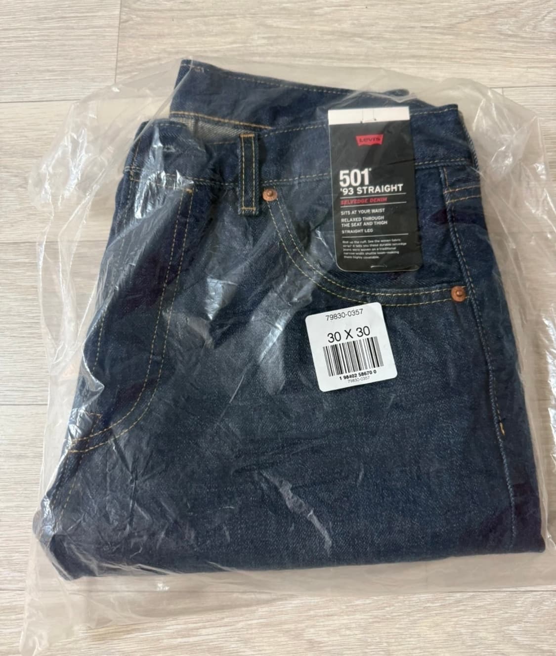 새상품) 93 501 셀비지 30/30 상품이미지5