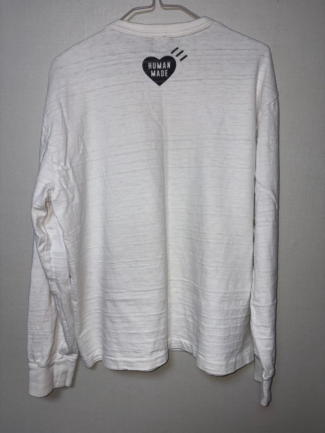 휴먼 메이드 그래픽 롱슬리브 티셔츠 화이트 M 상품이미지4