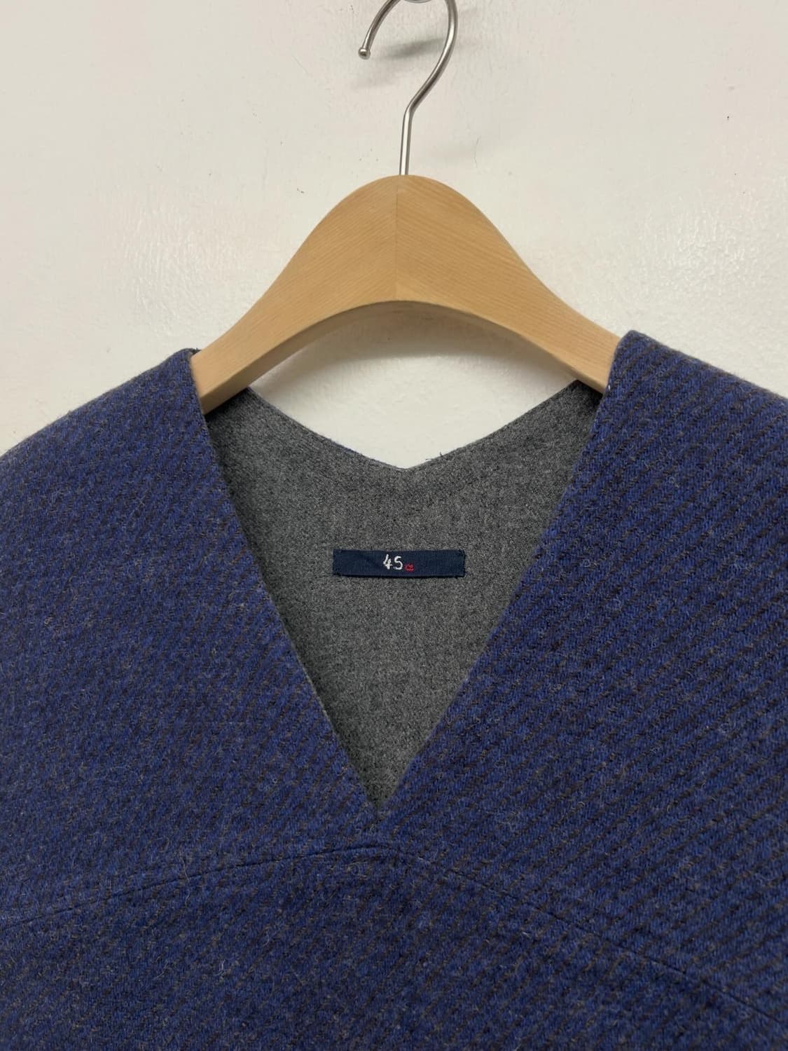 45R 45rpm 브이넥 울 원피스 상품이미지2