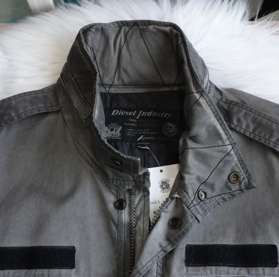 디젤 인더스트리 워싱 밀리터리 자켓 1914 상품이미지4