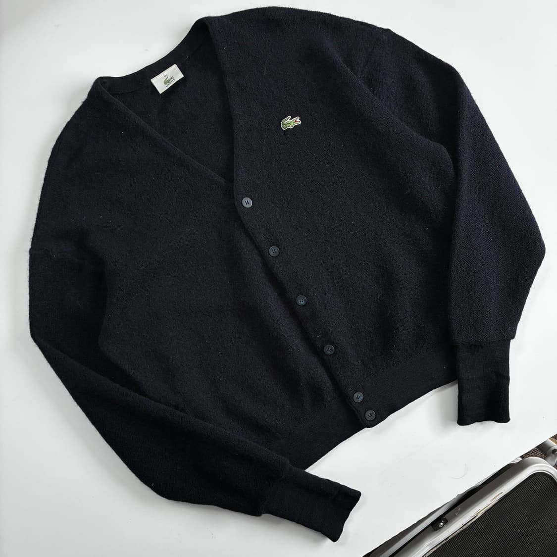 Lacoste  라코스테 자수 울 니트 가디건  상품이미지1