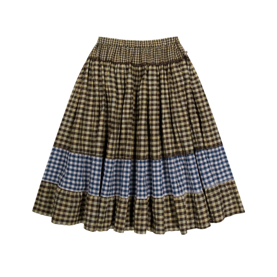 코이세이오 모리 체크 스커트 브라운 상품이미지8