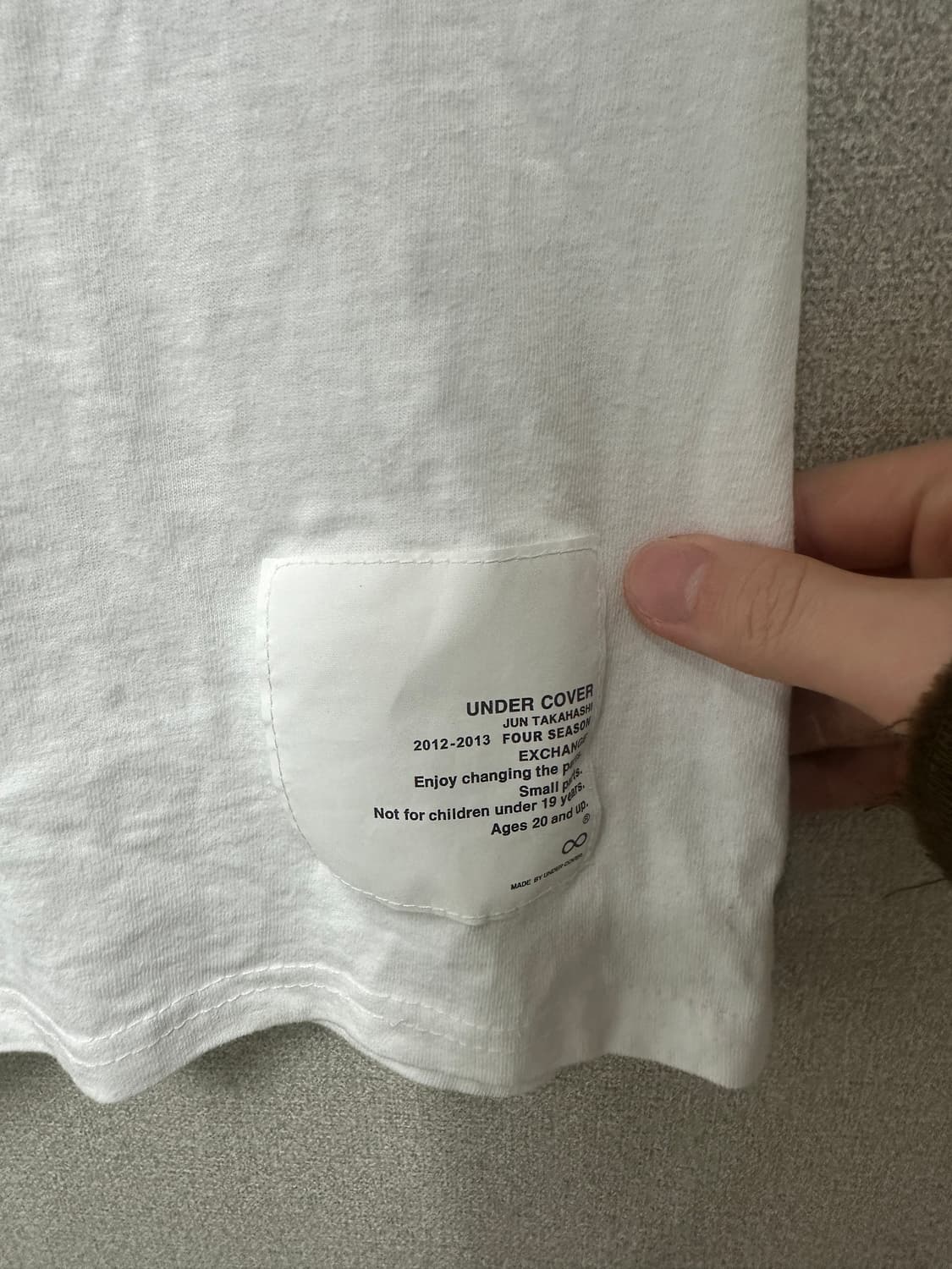 언더커버 스몰파츠 티셔츠 상품이미지2