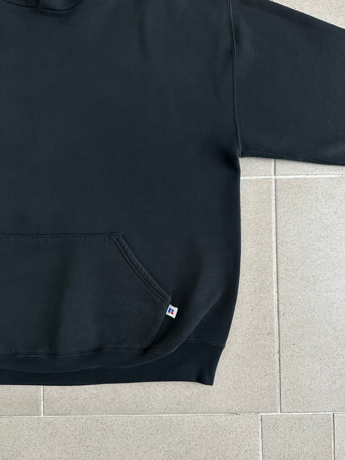 90s 빈티지 러셀 후드 블랙 XL USA 상품이미지3