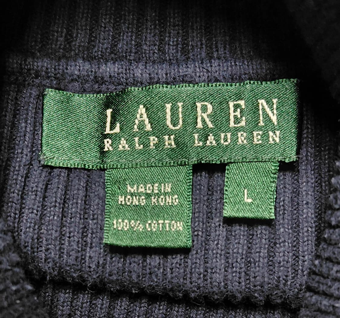 [L/90s 빈티지] 로렌 랄프로렌 RL 로고 코튼 터틀넥 니트 상품이미지5