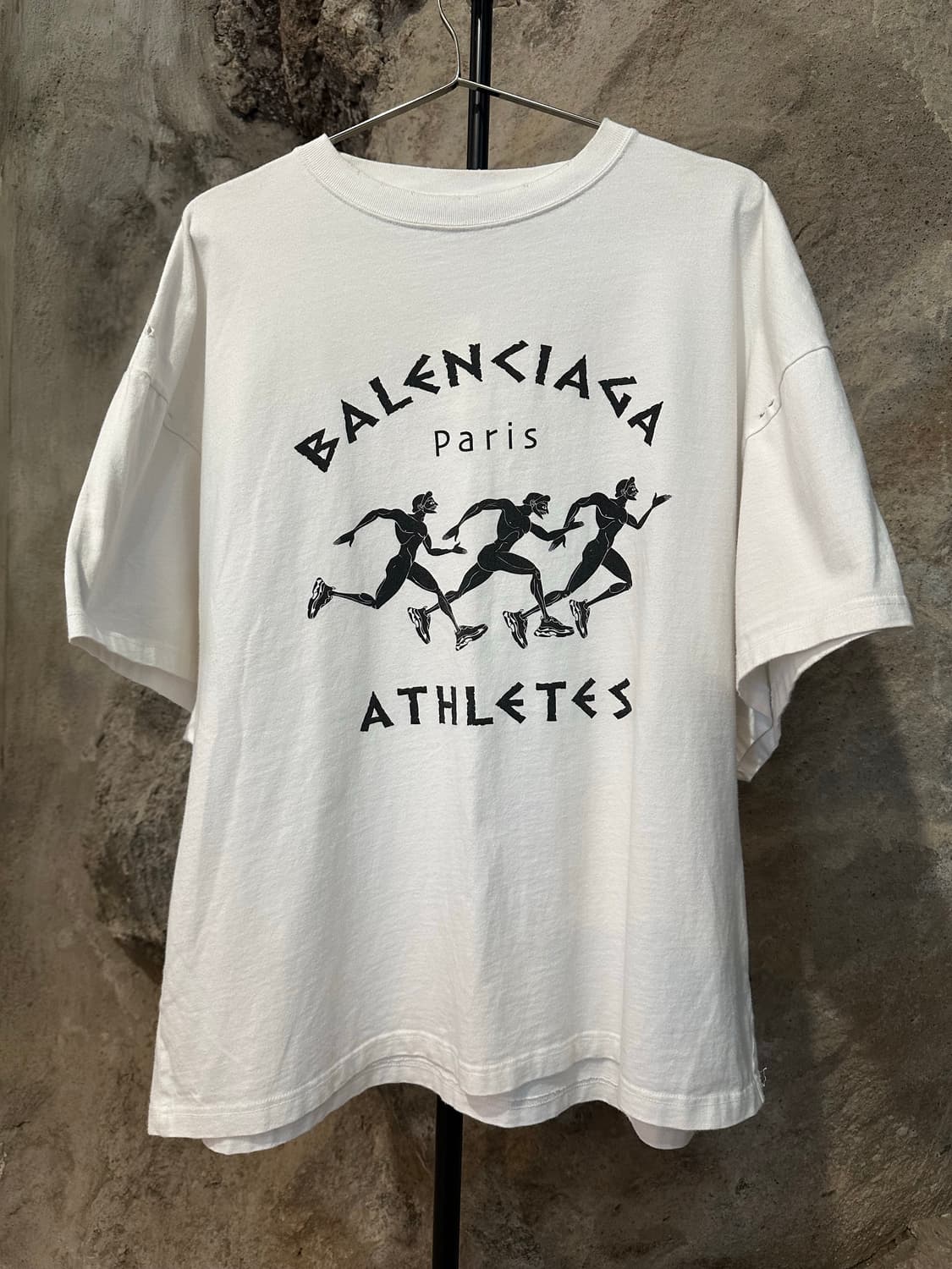 발렌시아가 마라톤 로고 오버핏 반팔 상품이미지1