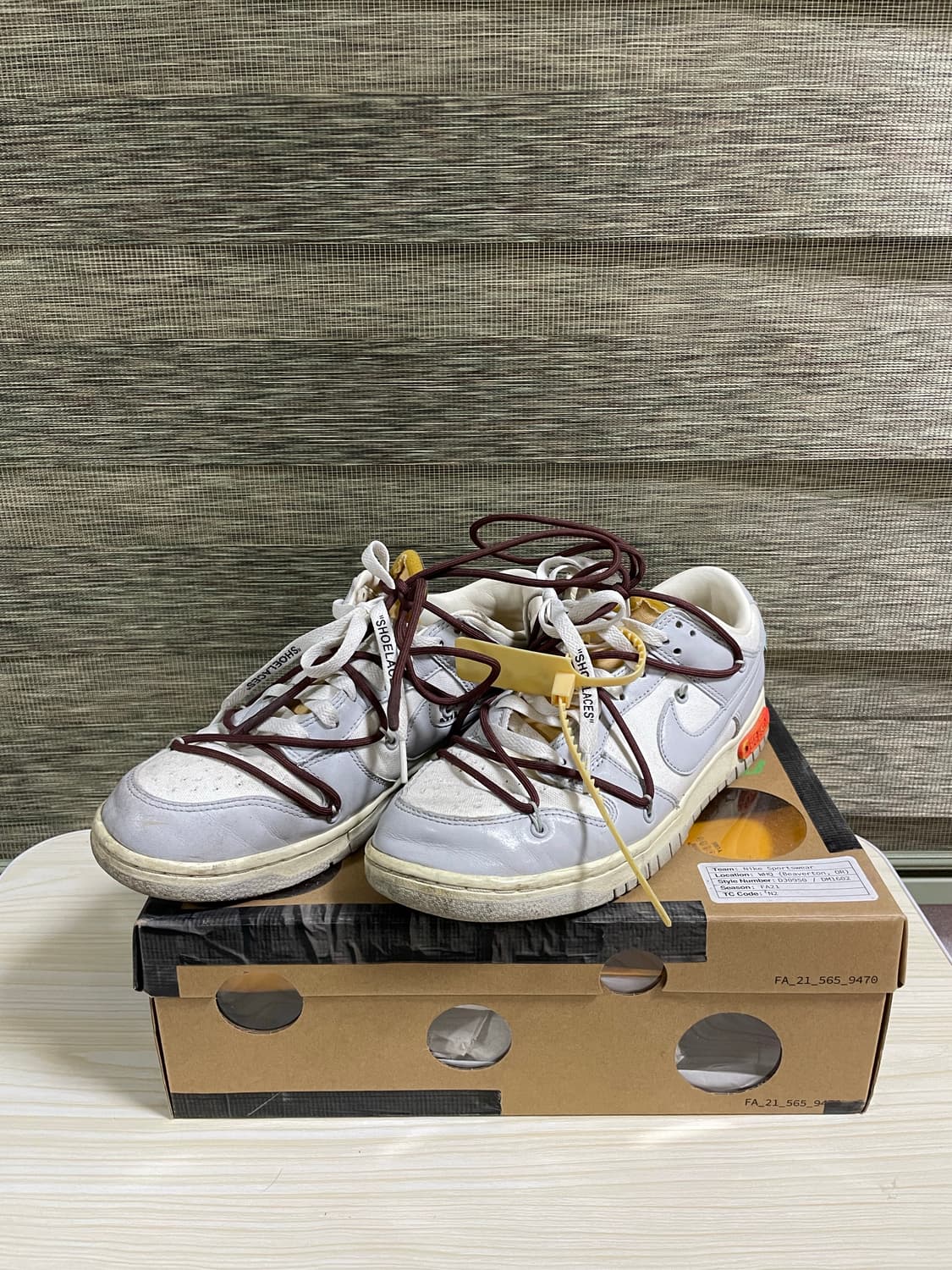 오프화이트 덩크로우 46 275 상품이미지1