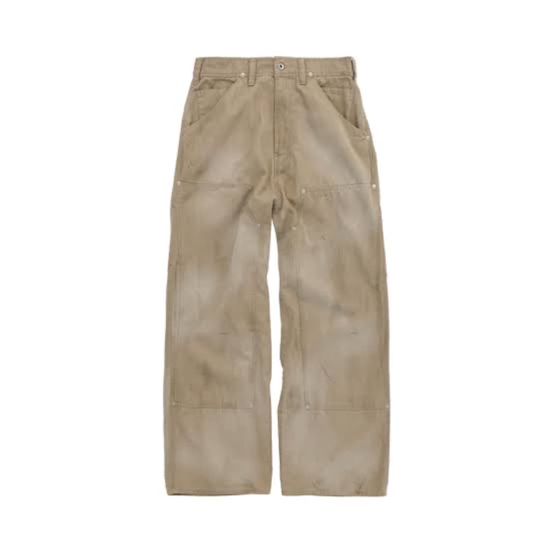 폴리테루 하드 워시드 더블니팬츠 베이지 4 상품이미지1