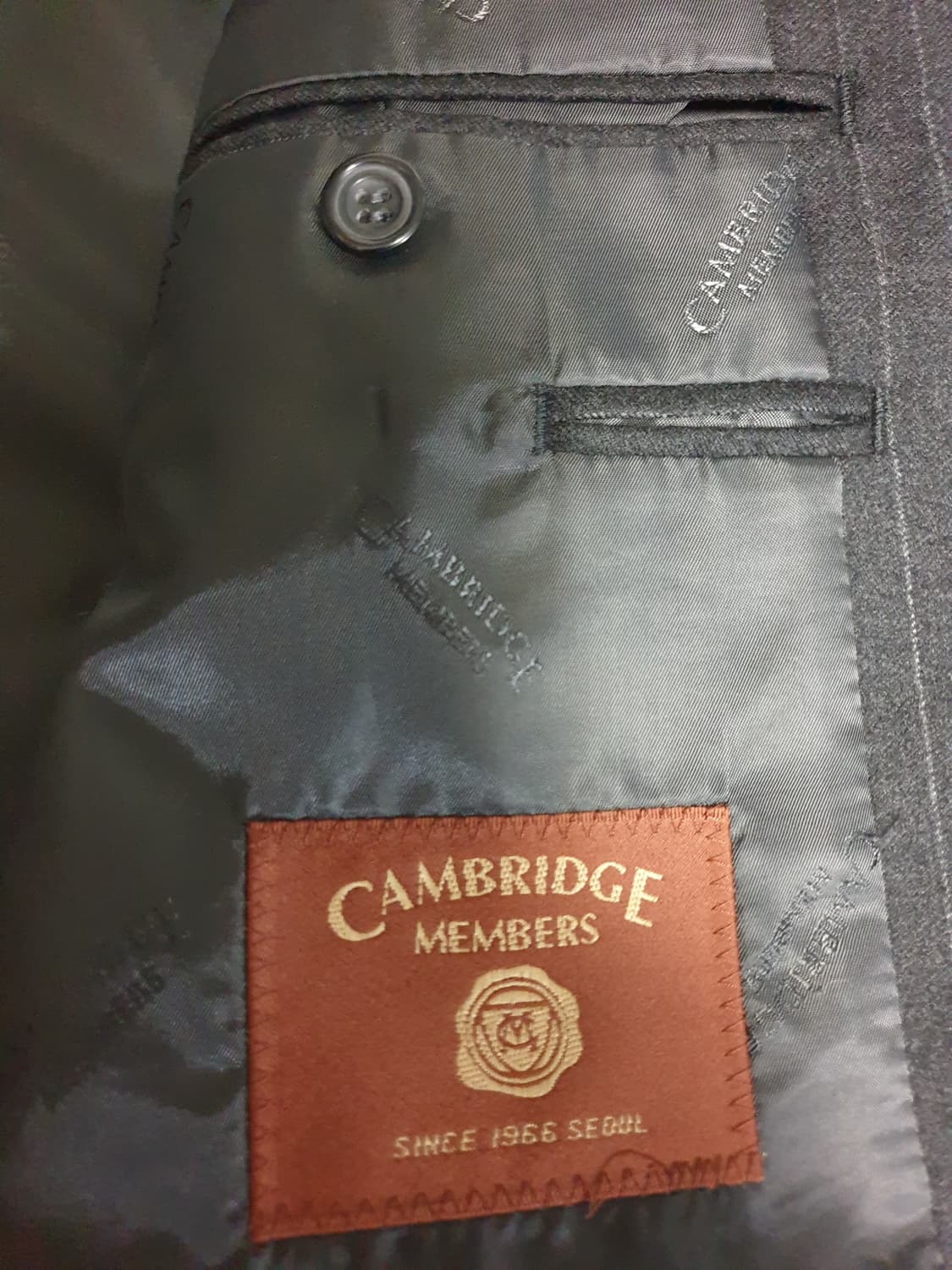 캠브리지 멤버스 캐시미어 울 클래식 스트라이프 블레이저 (100) 상품이미지5