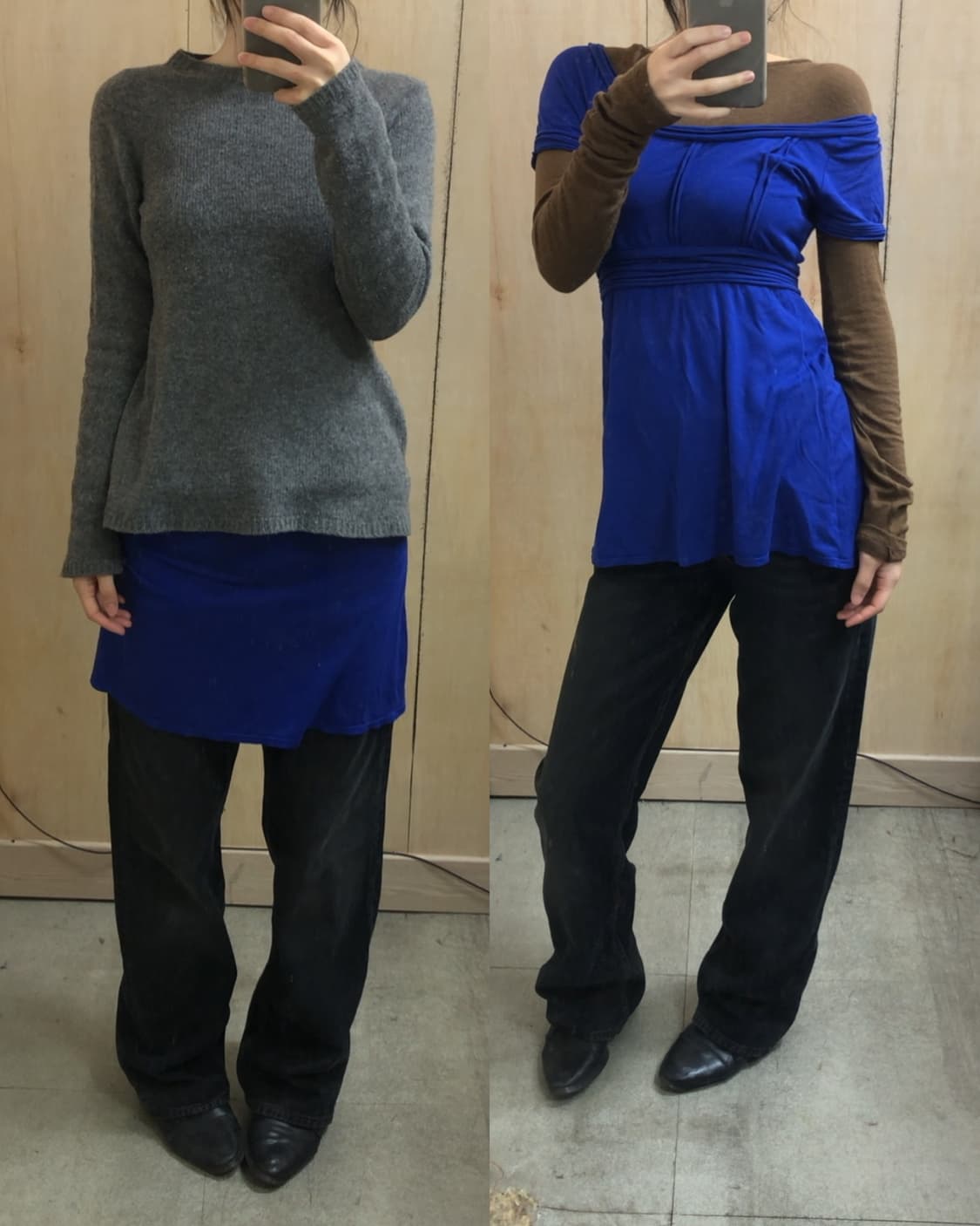 [직수입] 빈티지 max studio 블루 탑 미니 드레스 상품이미지2