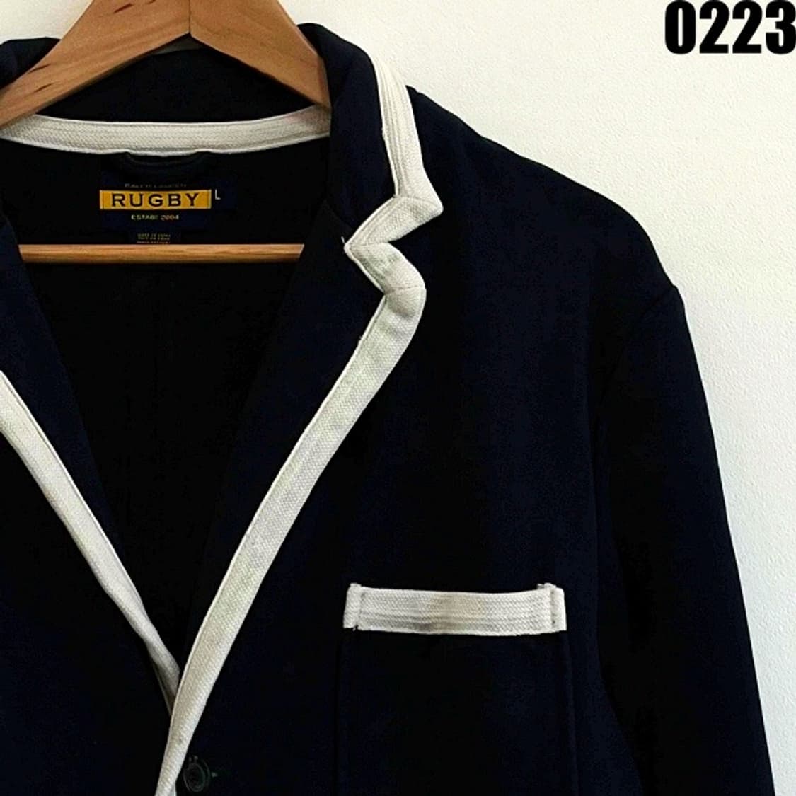 폴로 랄프로렌 RUGBY 라인 코튼 니트 자켓 L 0223 상품이미지2