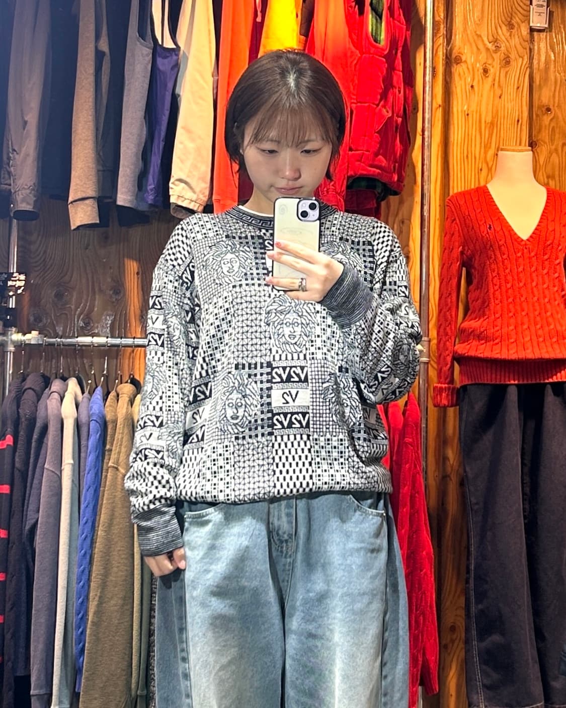 M 베르사체 Classic V2 메두사 자카드 패턴 니트 상품이미지1