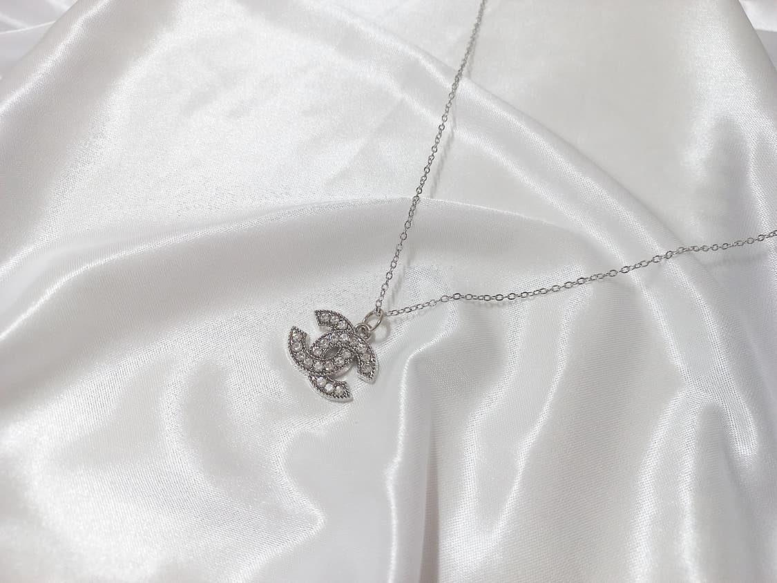 [chanel] 샤넬 빈티지 정품 참단추 업사이클링 목걸이 실버스와 상품이미지6