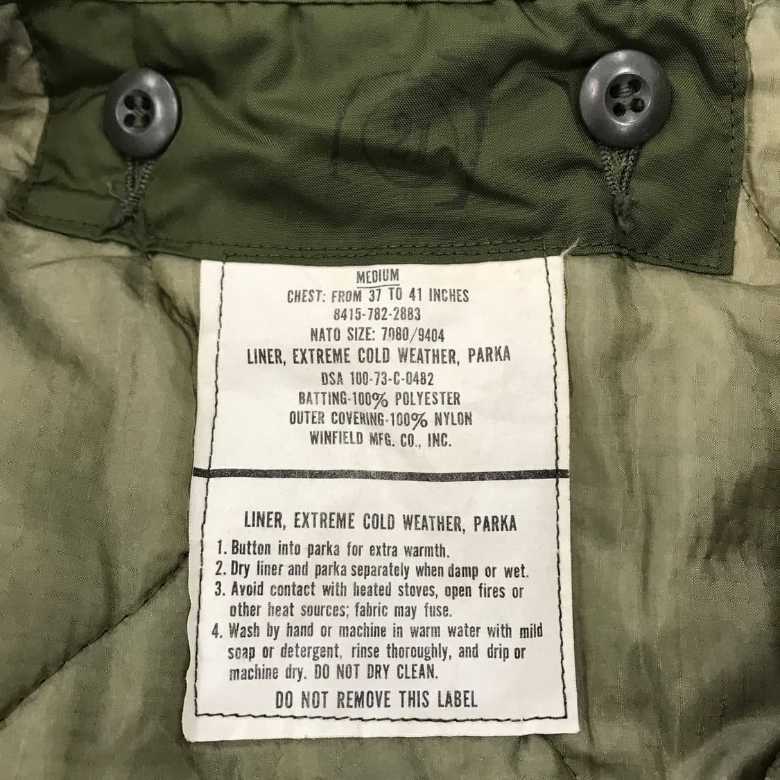 미군 오리지널 m65 피쉬테일 야상 [M] 상품이미지4
