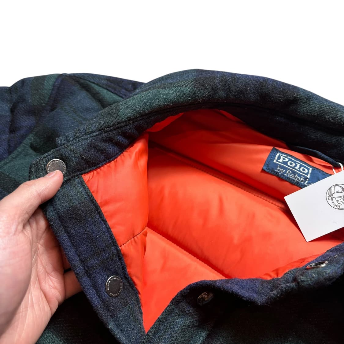 폴로 블랙와치 울 패딩 상품이미지4