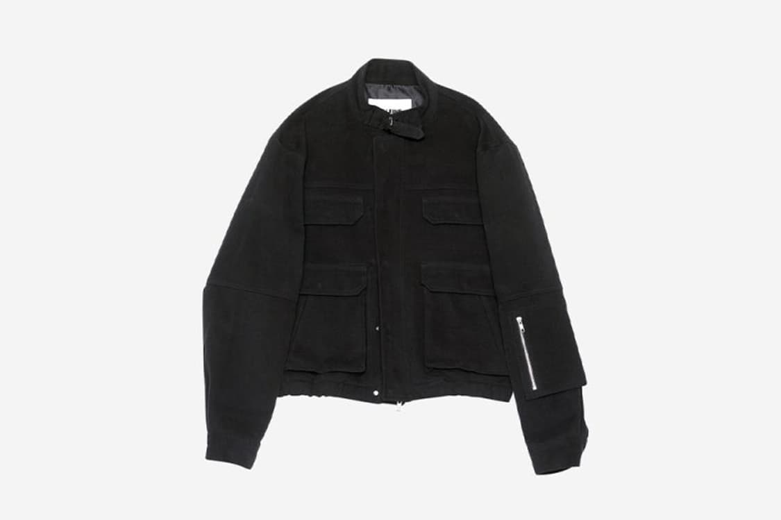 (1) 알렌느 3D M-65 숏 자켓 블랙 상품이미지1