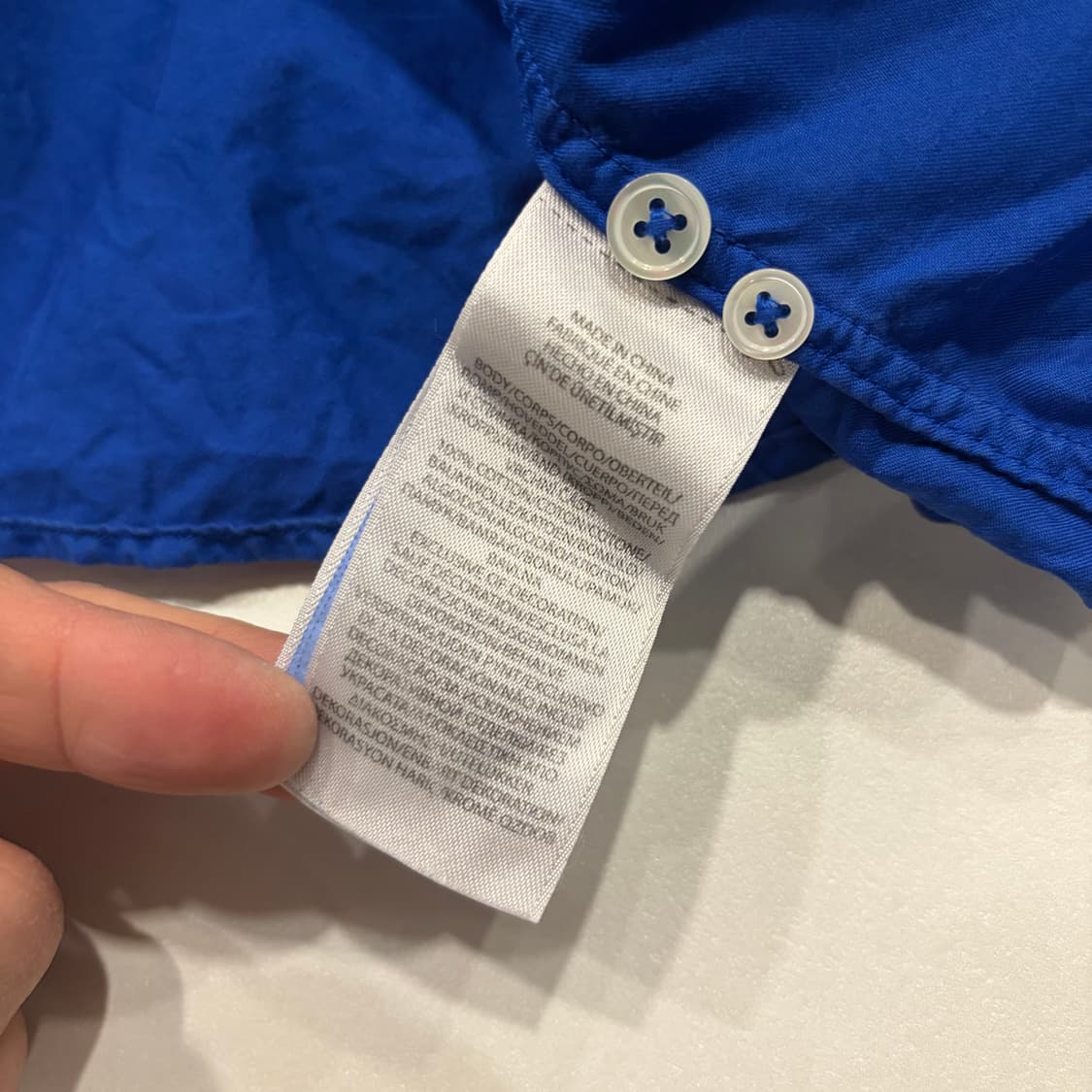 [L] 폴로 랄프로렌 신형 큐알 릴렉스드핏 블루 셔츠 C258 상품이미지8