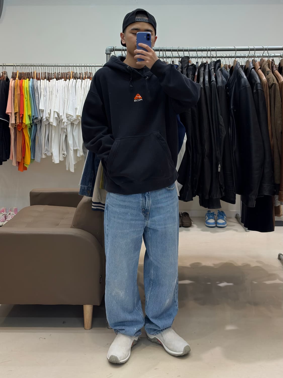 나이키 ACG 써마핏 풀오버 플리스 후드 블랙  상품이미지8