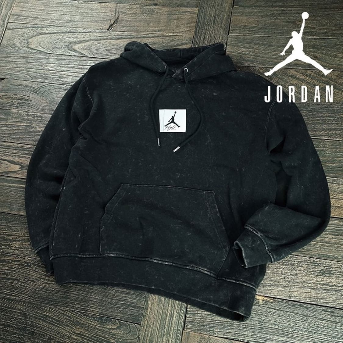 [나이키 조던] 로고 패치 빈티지 워시드 오버핏 후드티 M19534 상품이미지1