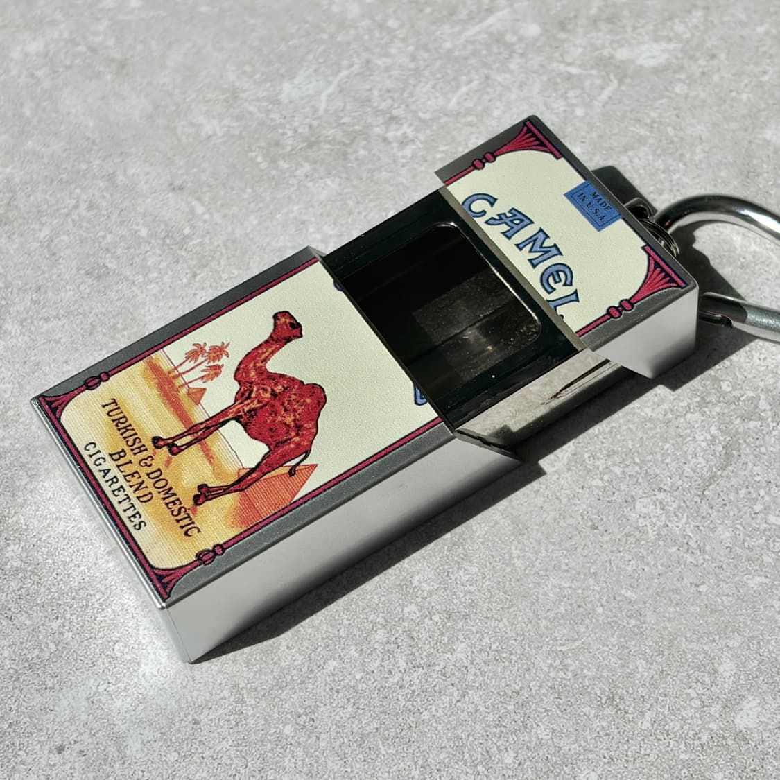 Oribell 카멜 재떨이 스틸 케이스 키링 열쇠고리 상품이미지3