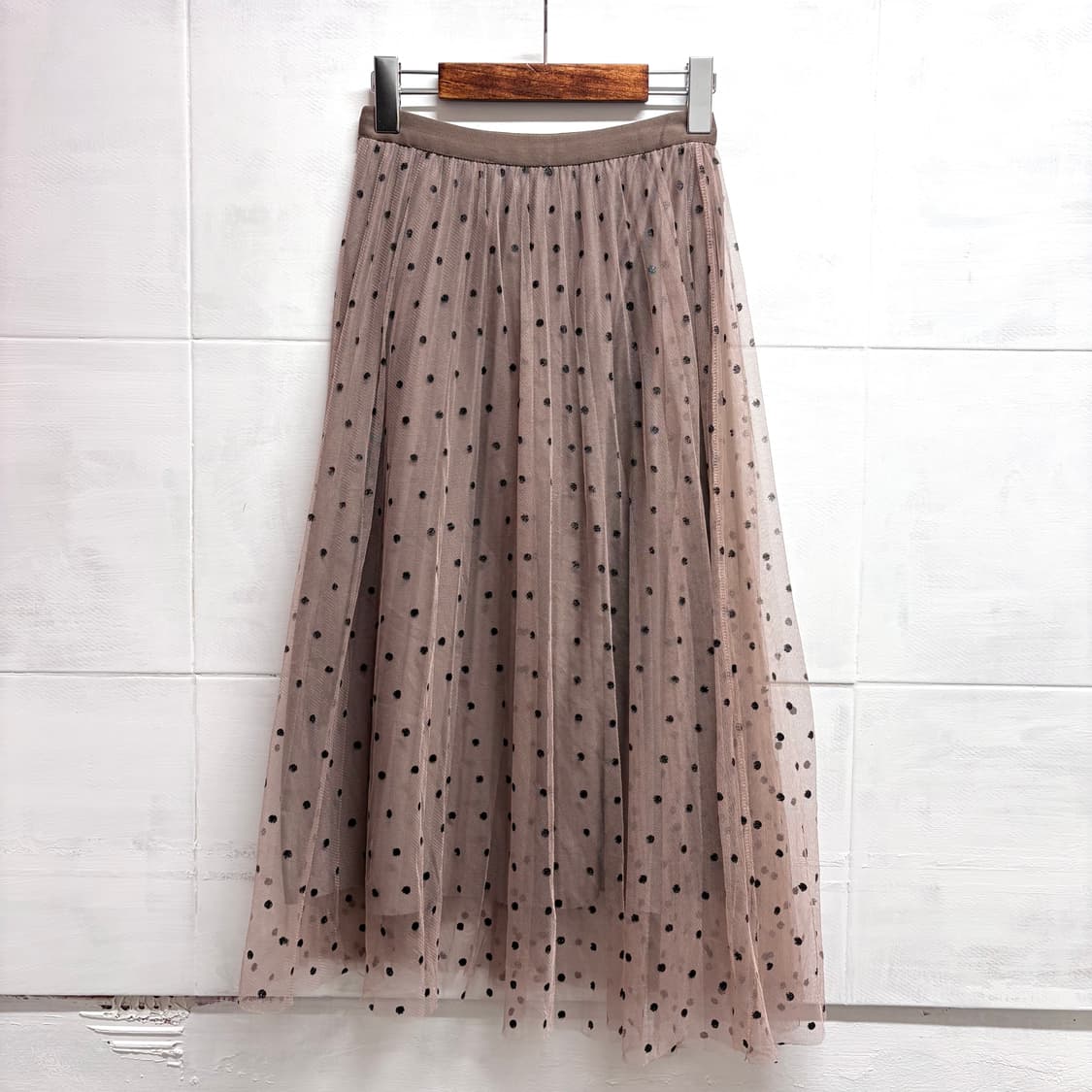 도트 샤 모리걸 히피 롱 스커트 JPN 상품이미지1