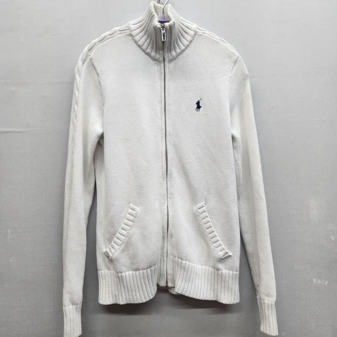 폴로 랄프로렌 로고 풀집업 니트  S 상품이미지1