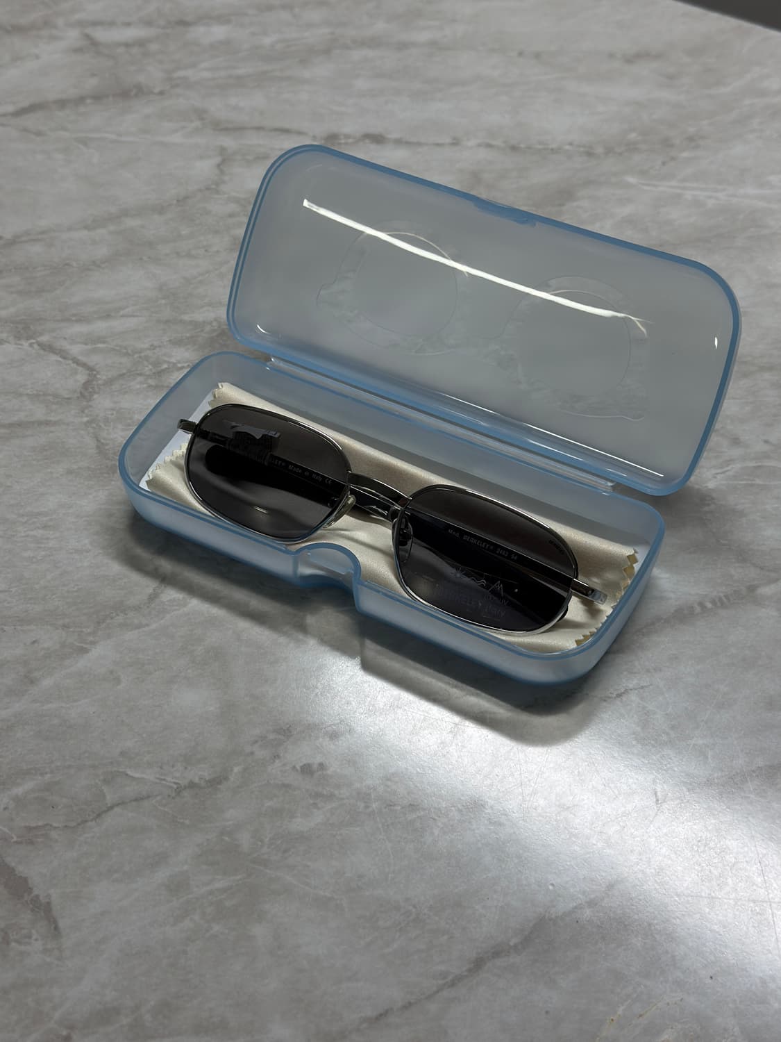 00s BERKELEY 실버 스퀘어 선글라스 상품이미지2