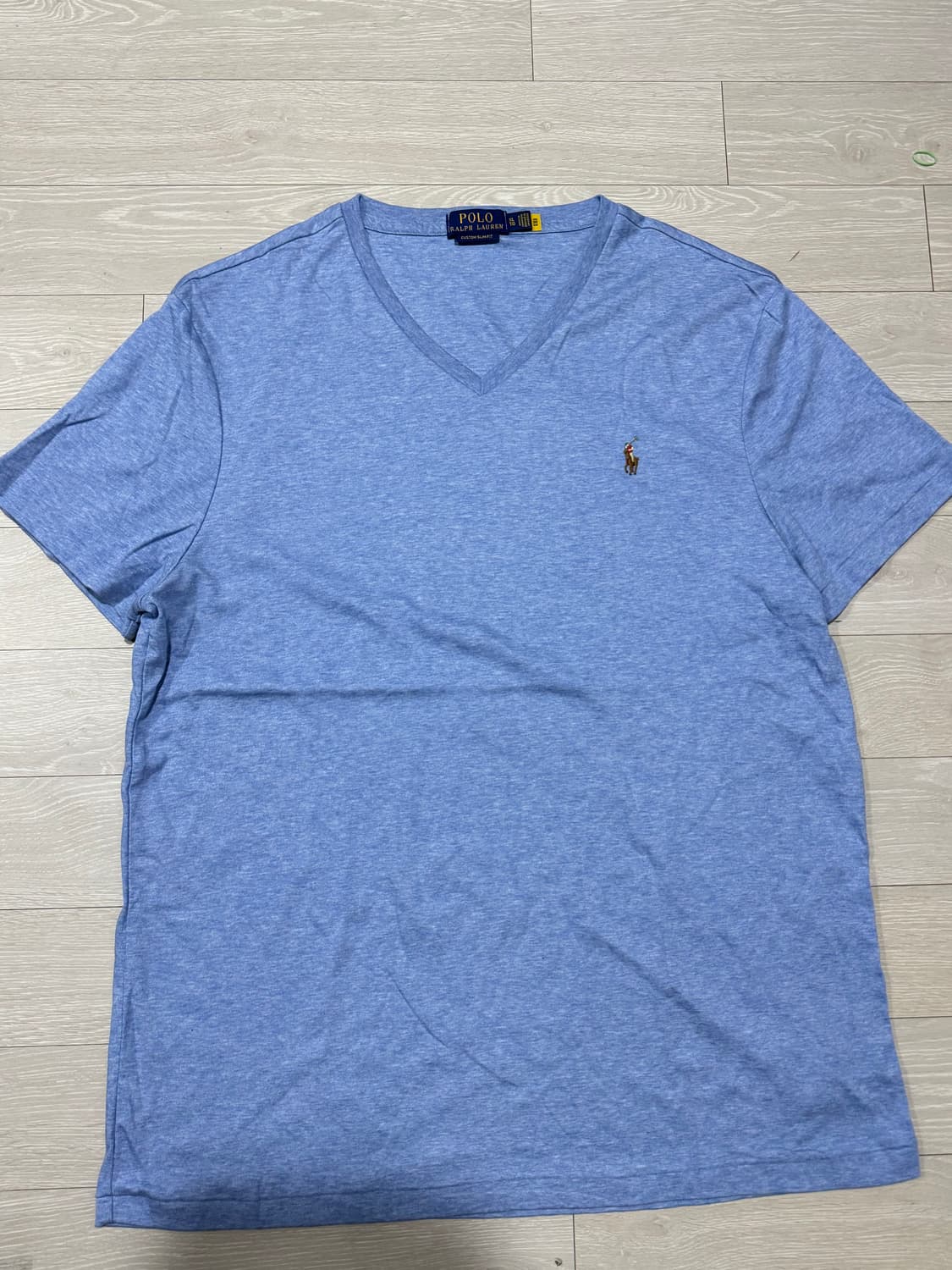 폴로 QR코드 멀티포니 브이넥 티셔츠 XL 상품이미지1