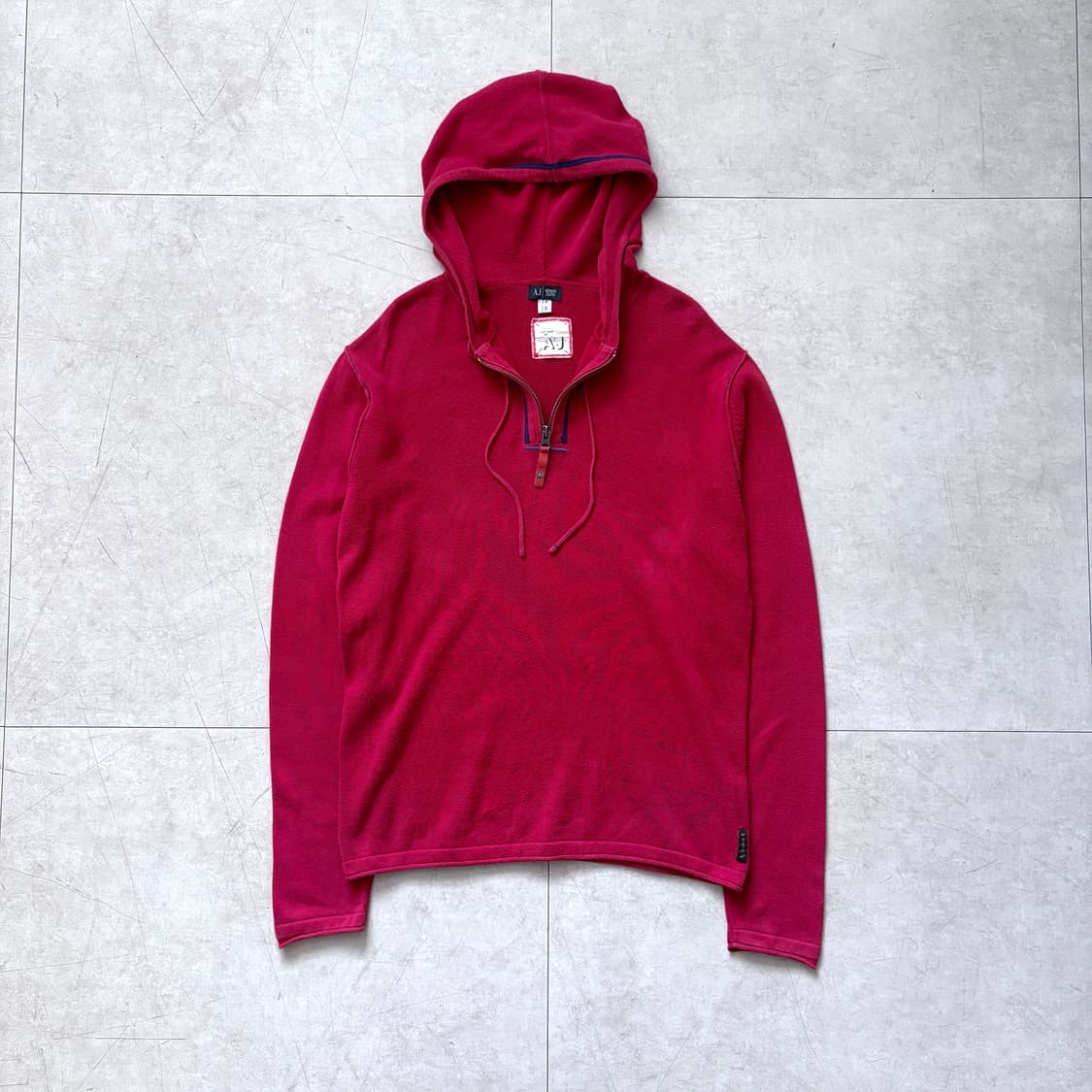 ARMANI JEANS 코튼 지퍼 후디 상품이미지2