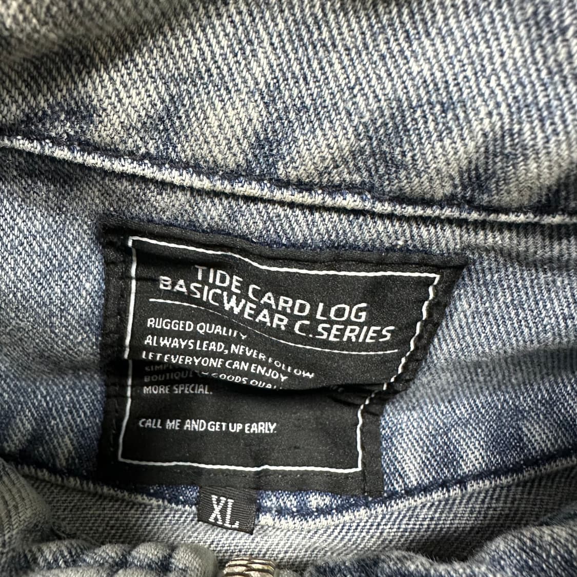 ✨ (바배) 빈티지 시보리 데미지 집업 데님 자켓  상품이미지4