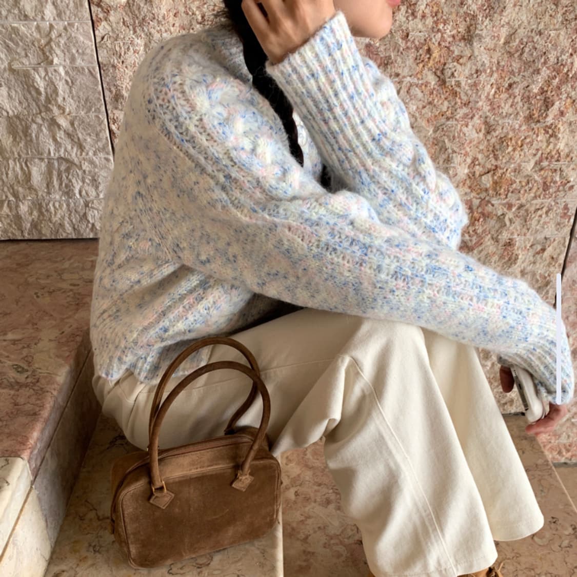 메이비베이비(MAYBEBABY) 디어리스트 블루소다 벌스데이가디건 새상품 상품이미지3