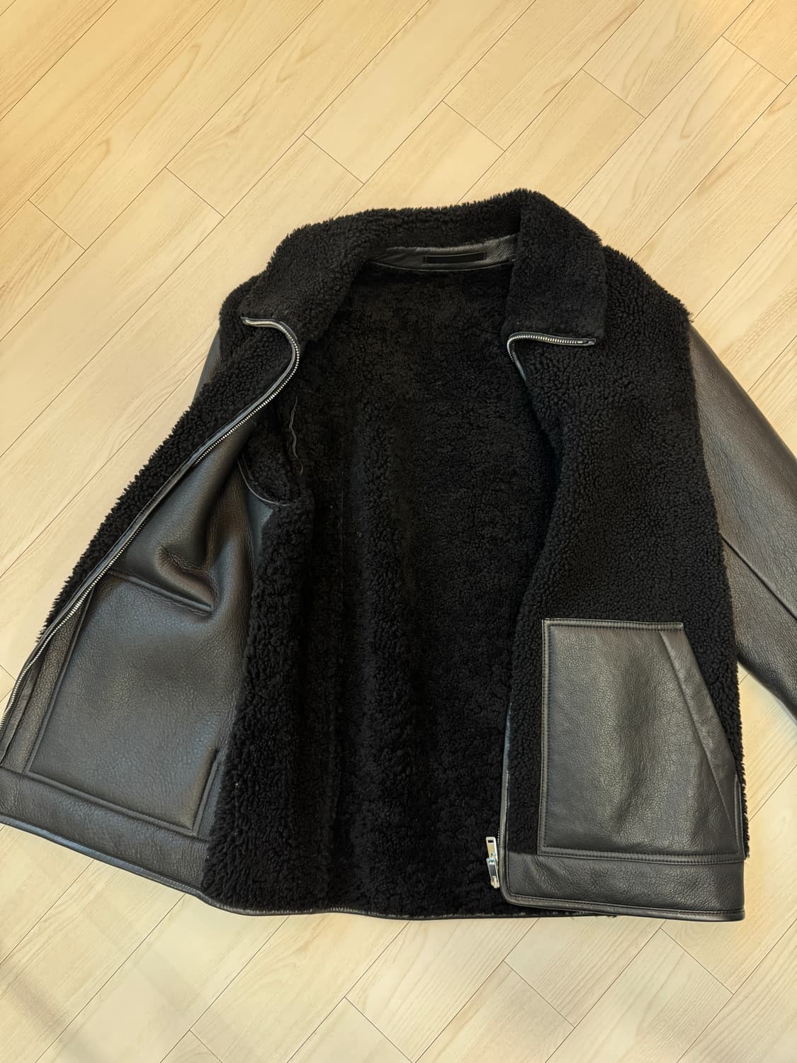 띠어리 맨 무스탕 양가죽 자켓 M 상품이미지3